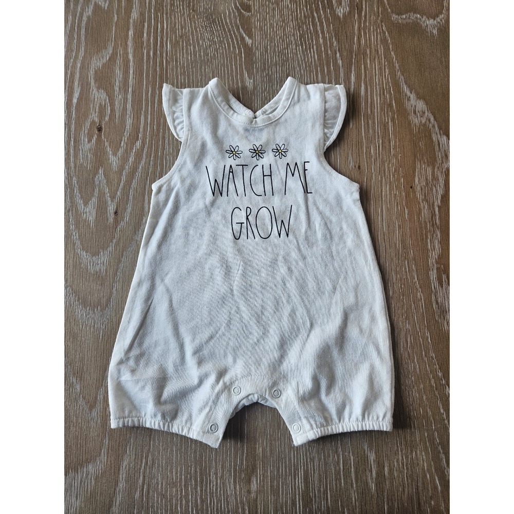 Rae‎ dunn baby girl romper 0-3 mos